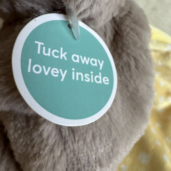 Baby Gund Lil' Luvs Reese Sloth Tuck-Away Lovey Comforter Security Blanket Soft - Picture 3 of 8